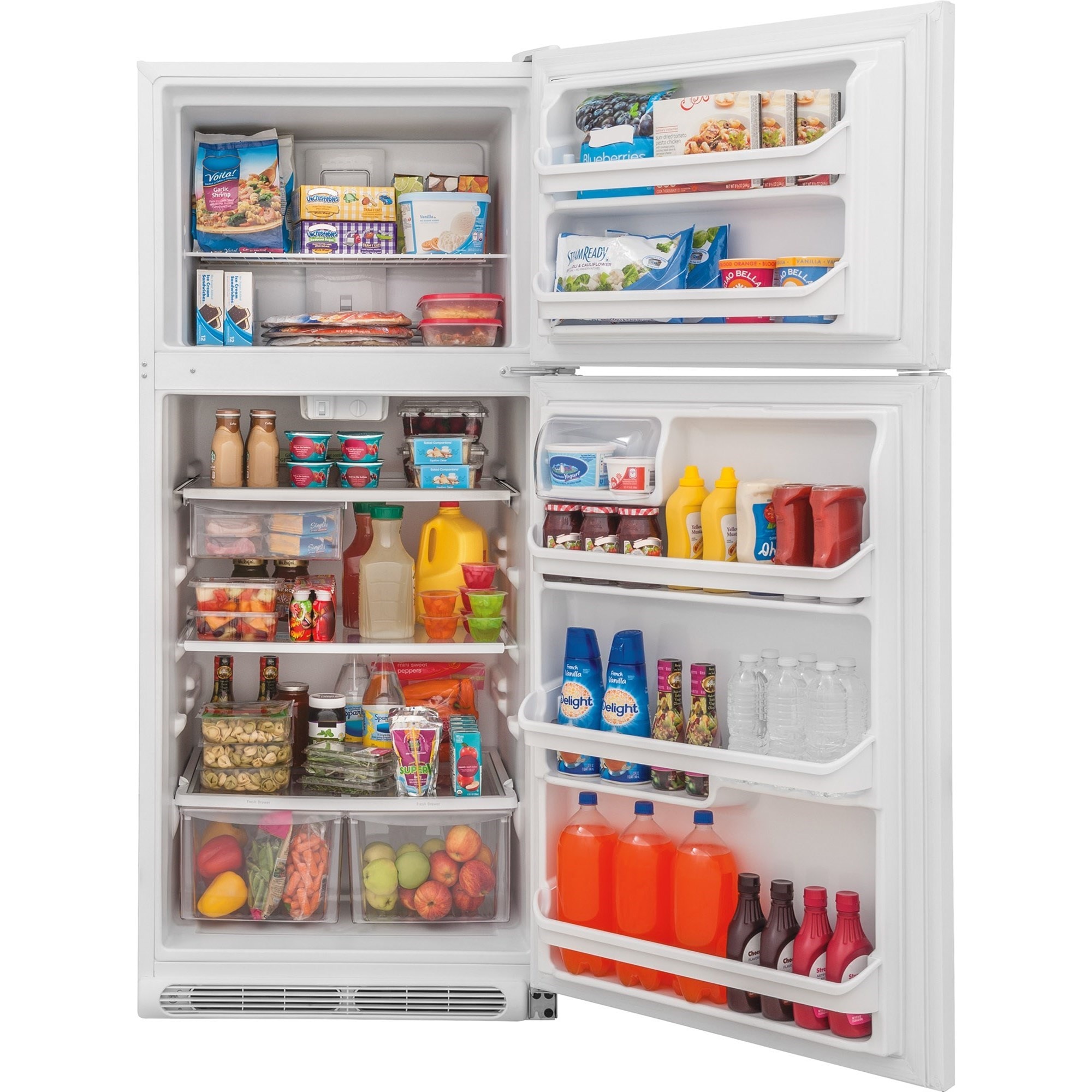 Frigidaire FRTD2021AW 20.4 Cu. Ft. Top Freezer Refrigerator Furniture